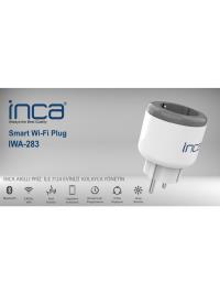 INCA IWA-283 16A Bluetooth Wi-Fi Akım Korumalı Akıllı Priz (Zamanlama,Geri Sayım,Sesle Kontrol,Güç)